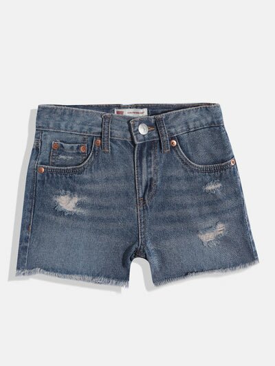 Levi's® Blue Girlfriend Big Girls Shorty Shorts Shorts Levi's 