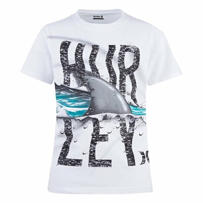 Hurley White Jersey Logo T-Shirt T Shirt Hurley 