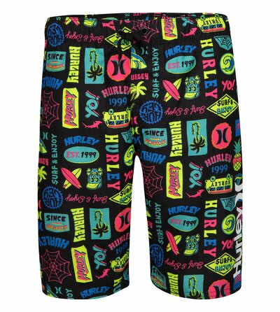 Hurley Black Logo Pull On Swim Trunks Shorts Hurley 