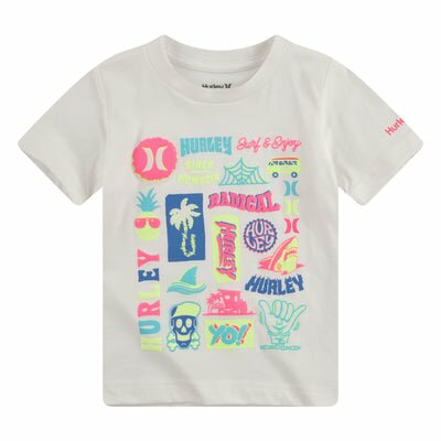 Hurley White Jersey Logo T-Shirt T Shirt Hurley 