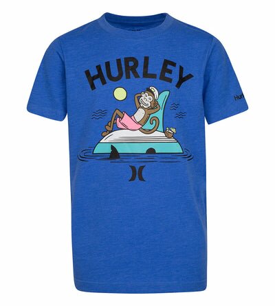 Hurley Blue Jersey Logo T-Shirt T Shirt Hurley 