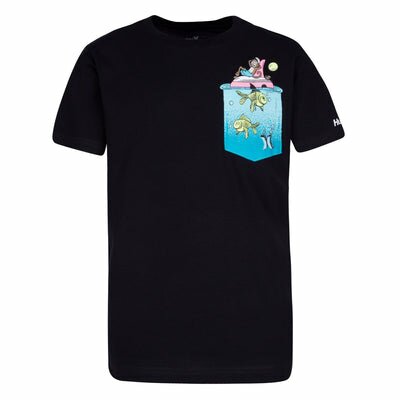Hurley Black Pocket Logo T-Shirt T Shirt Hurley 