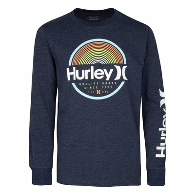 Hurley Navy Blue Jersey Logo T-Shirt T Shirt Hurley 