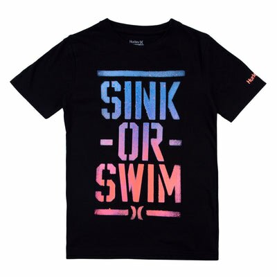 Hurley Black Jersey Logo T-Shirt T Shirt Hurley 